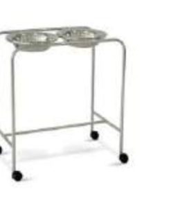 Double bowl with Mobile 
stand
(Stainless steel)