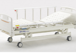 3 functions manual bed with folding sides