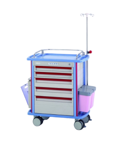 Drug medicine Trolley 5 
lockable drawers