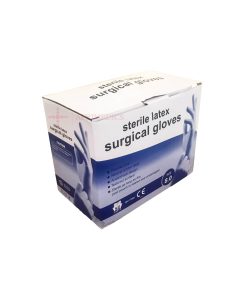 Sterile latex surgical gloves / 50 pairs/ size 6.5,7, 7.5, 8