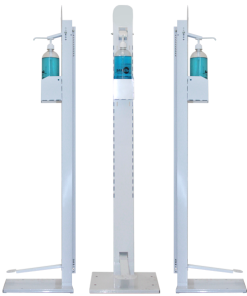 Foot-operated steel dispenser