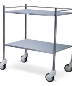 Instrument Trolley Large
(2 stainless steel shelves)