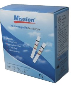 Mission Digital Hb Hemoglobin Testing Strips 50 Tests