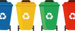 3 compartment recycling bin