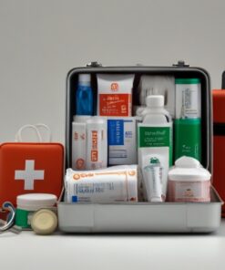 fire extinguisher and first aid kit