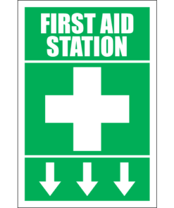 first aid box sign