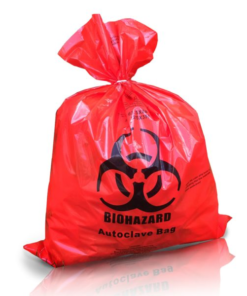 MEDICAL WASTE BAGS (100mic red bag )