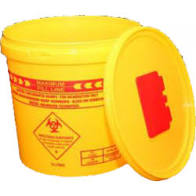Sharps container 5L Base & Lid Round