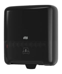tork matic hand towel roll dispenser, black