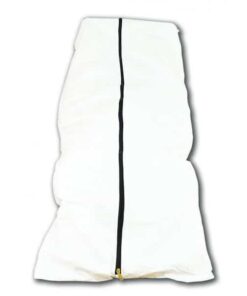 Hospital Body Bags  white Straight Zip + Handles 160 Micron