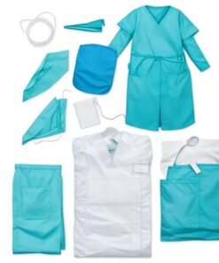 Disposable coverall top blue X large