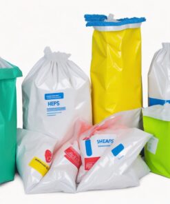 biohazard waste container with lid