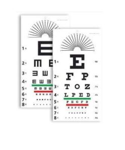 Snellen Chart – literate / illiterate