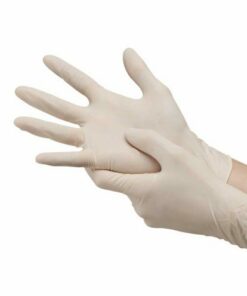 Examination gloves powdered latex size S/M/L/XL