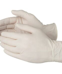 large black disposable gloves