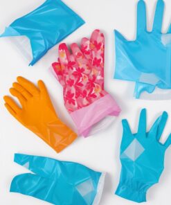 blue nitrile gloves