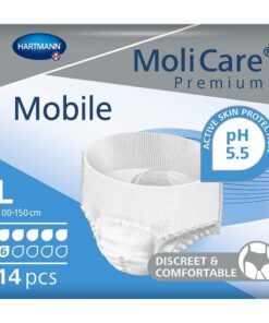 molicare premium mobile pull up daytime blue (6 drop) - small