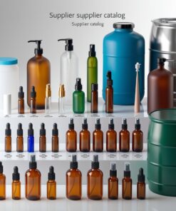 Amber Glass Bottle with Black Trigger Sprayer