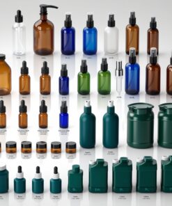 10ml Green Glass Bottle with Lotion Cap