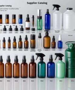 50ml Amber Glass Bottle with Trigger Sprayer