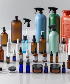 50ml Amber Glass Bottle with Mist Sprayer