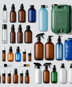 50ml Blue Glass Bottle with Mist Sprayer