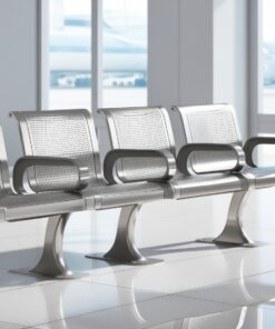 Airport Bench Die Cast Aluminium FourSeater