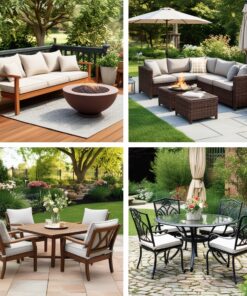 Wood garden furniture