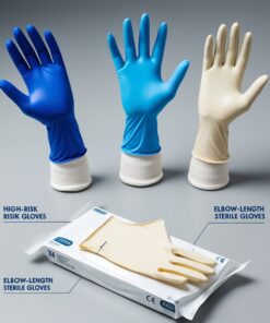 white powder in surgical gloves