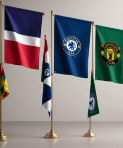 blue and yellow flag