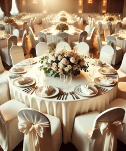 Round Table and Chairs for Elegant Gatherings