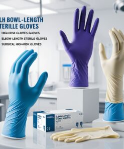 safety latex High risk exam ination gloves