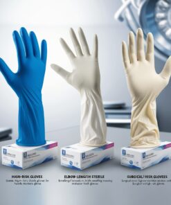 black gloves surgical