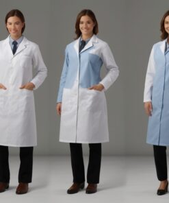 Flame Resistant Lab Coat Large Blue