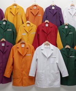 embroidered lab coats