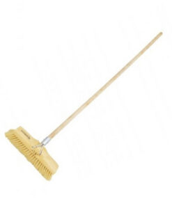 Floor Broom - Complete - GB11 - Polypropylene Fibre - Wooden Handle - 55 Grip - Pack of 5 - F3353