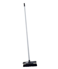 Floor Broom - Complete - Soft Funky - Black Fibre - Screw-in Handle - Pack of 5 - F3852