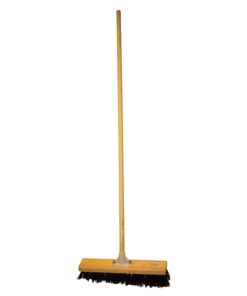 Gutter Sweeper Broom - Complete - Rainbow - Synthetic Fibre - Wooden Screw-in Handle - 37.5cm - Pack of 3 - F3562