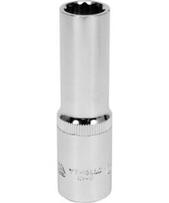 Bi-hex Deep Socket - 12 Point - Chrome Vanadium - 1/2" Connector - 76mm Length - 13mm - YT-12935