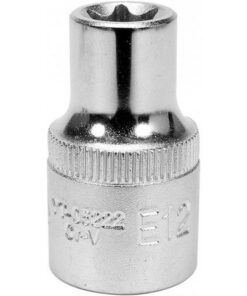 Torx Socket - Female - Chrome Vanadium - 1/2" Connector - E12 - YT-05222