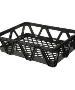 Light Duty Freezer Nesting Crate - Plastic Box - Vented Base and Sides - 65.5 x 46 x 17 cm - Virgin Material - HACCP - PI-730L-virgin