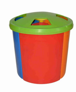 Recycle Litter Bins with Lid - Four stations - Round - 180L - 70 (⌀) x 72 cm - LB060A