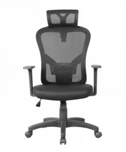 Office Chair - High Back - Harrison - 121 x 58 x 66 cm - Mesh - Black - QY-8140-5HB-Black