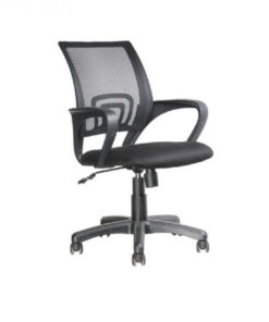Typist Chair - Stewart - 95 x 62 x 60 cm - Mesh - Black - QZY-1121B4