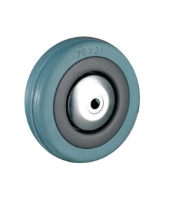 Castor Wheels - Blue Rubber - Loose Wheel - 125mm - TOOC453