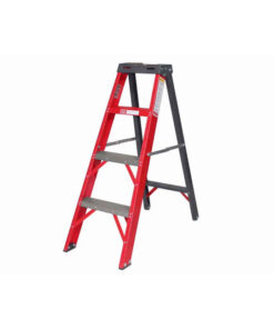 All Fibreglass Single Sided Ladder - Industrial A-Frame - 4 Steps - 1.2m - FGS4-ALL-SS