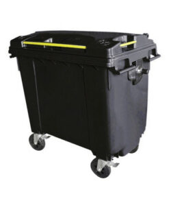 Bulk Wheelie Bin - 660L - 4 Wheel - Plastic - Black - 0197