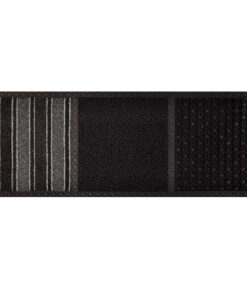 Disinfectant Mat - COBAcare Trio Zone - 99.5 x 39.5 x 1.5 cm - Black, Dark Grey and Grey - CDM005