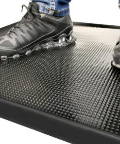 Disinfectant Shoe Bath - Solution Sanitising Mat - COBAcare - 81 x 60.5 x 2.6 cm - Black - BOOT-618119