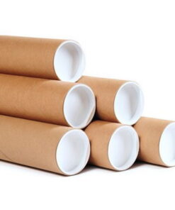 Cardboard Postal Tube with End Cap - A1 Large - 65 x 10.2(Ø) cm - 2G_POTU6510